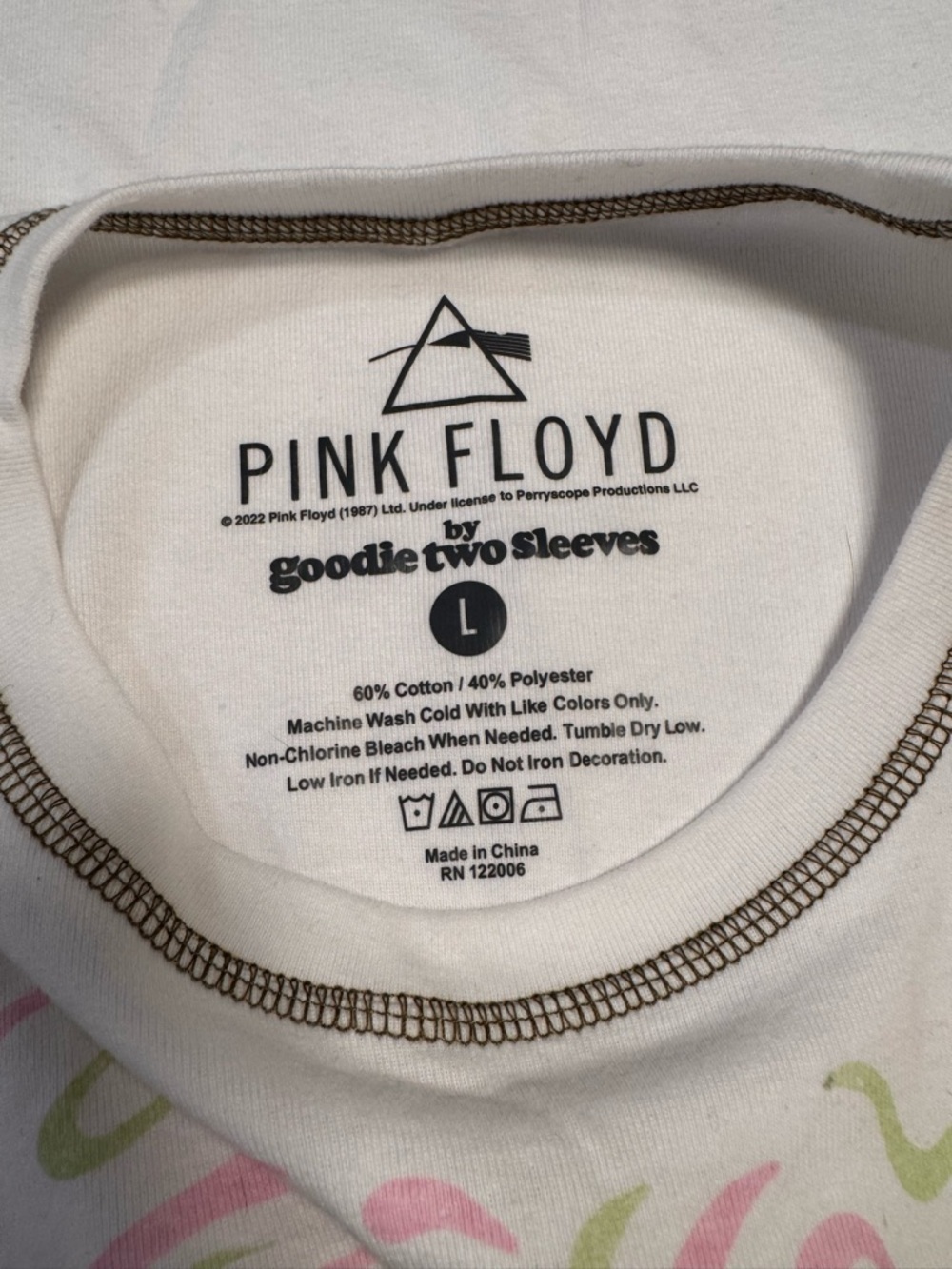 Light Pink Graphic Tank Top - Band Print - Picture 5 of 5